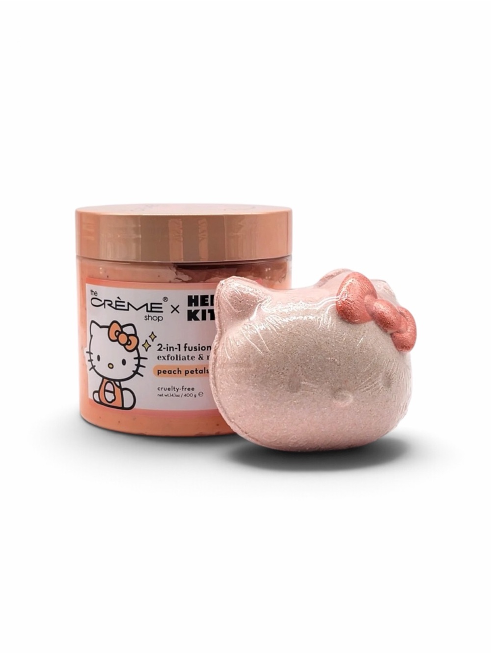 The Creme Shop x Hello Kitty Silky Skin Spa Set Peach Petals